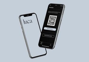 2 Smartphones mit luca-App