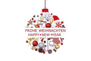 stilisierte Weihnachtskugel